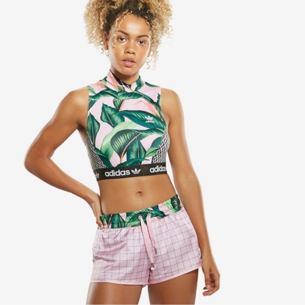 Adidas Originals x FARM Rio Palm Leaf Shorts Small 💖🌴